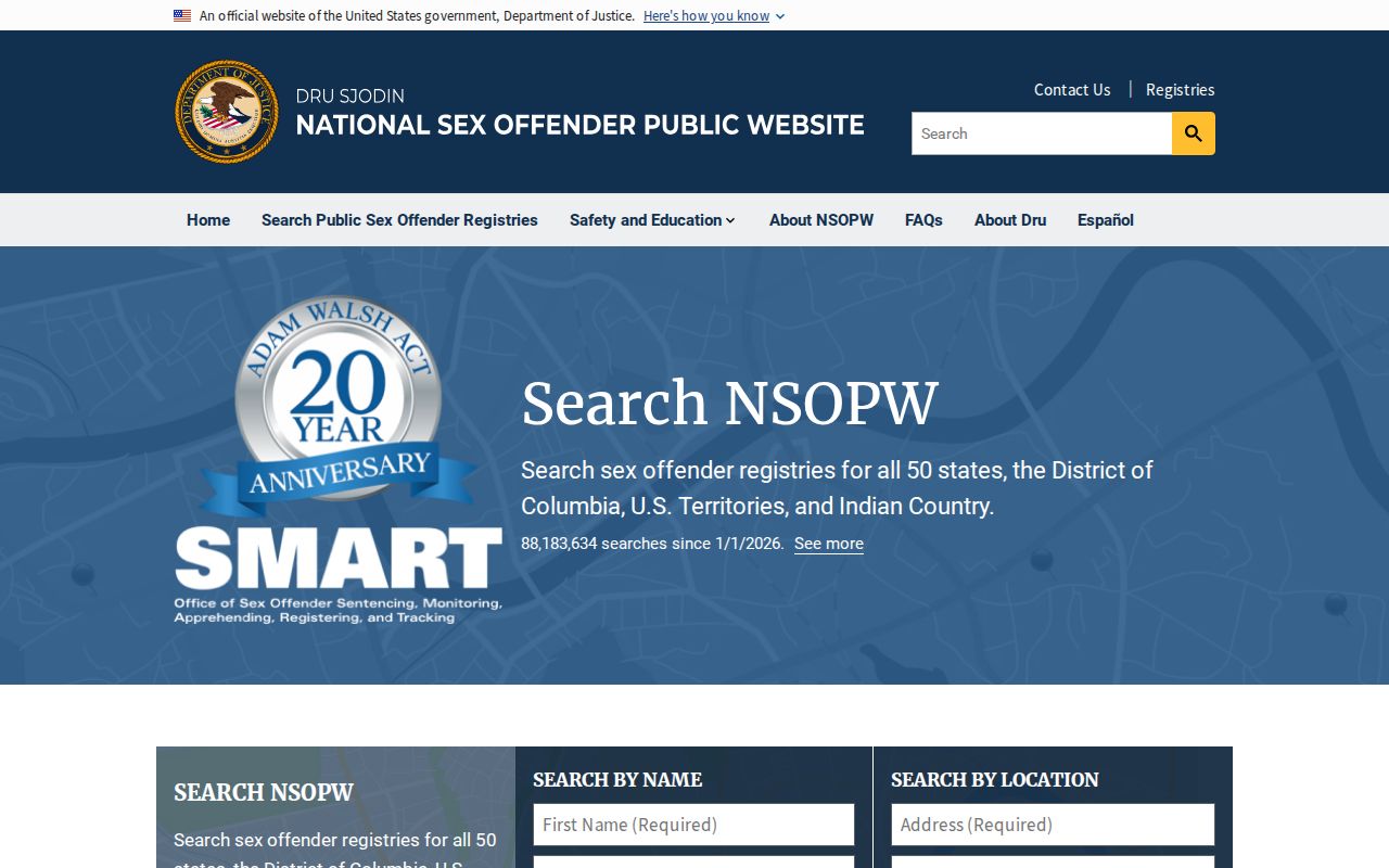 National search supplement for a Merrick County sex offender lookup